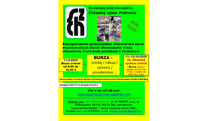 Burza zvierat 11.05.2025