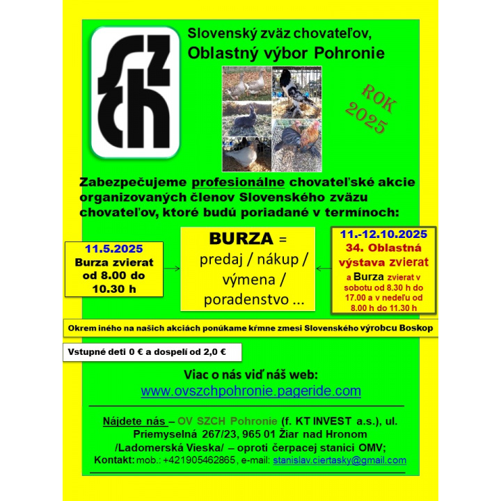 Burza zvierat 11.05.2025