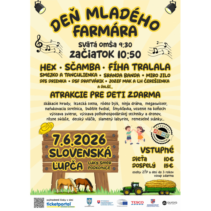 Deň mladého farmára 07.06.2026 Slovenská Ľupča