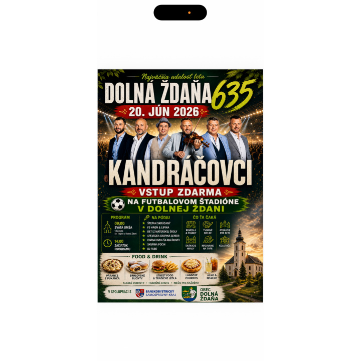 Dolná Ždaňa - Kandráčovci - pozvánka  20.06.2026