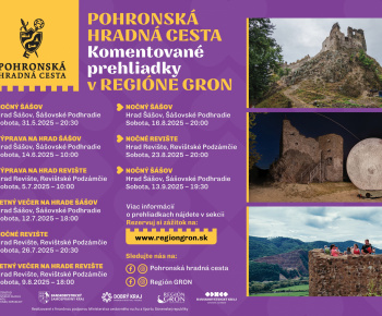 Aktuality / Ponuka prehliadok na Pohronskej hradnej ceste - hrady Revište a Šášov. - foto