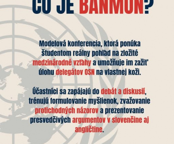 Aktuality / Pozvánka pre mladých ľudí do Banskej Bystrice na Modelovú konferenciu OSN v dňoch 12. - 14. 9. 2025, uzávierka prihlášok - foto