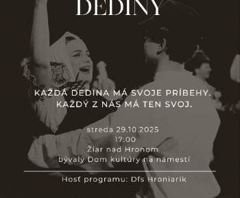 Aktuality / FS Hron - Príbeh jednej dediny - 29.10.2025 - foto