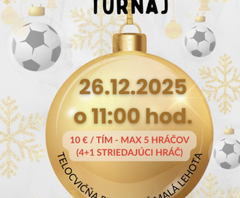 Aktuality / Futbalový turnaj 26.12.2025 o 11:00 - foto