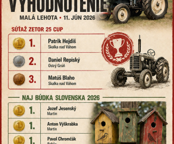 Aktuality / VYHODNOTENIE ZETOR 25 CUP a NAJ búdka Slovenska 2026 - foto