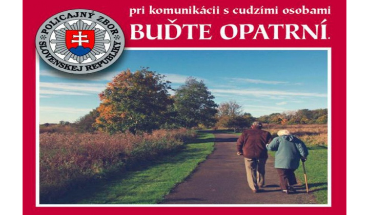 Okresné riaditeľstvo policajného zboru v Žiari nad Hronom - Podvody na senioroch