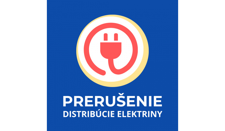 Oznámenie o prerušení distribúcie elektriny