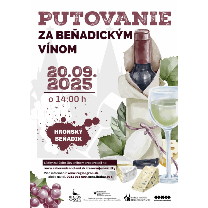 PUTOVANIE ZA BEŇADICKÝM VÍNOM 20.9.2025