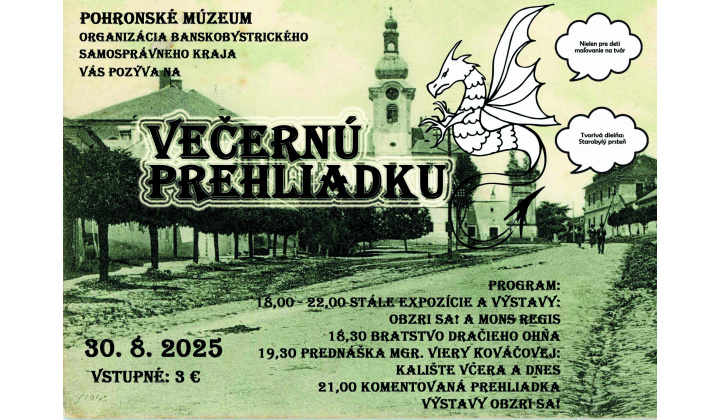 Večerná prehliadka múzea 30.08.2025