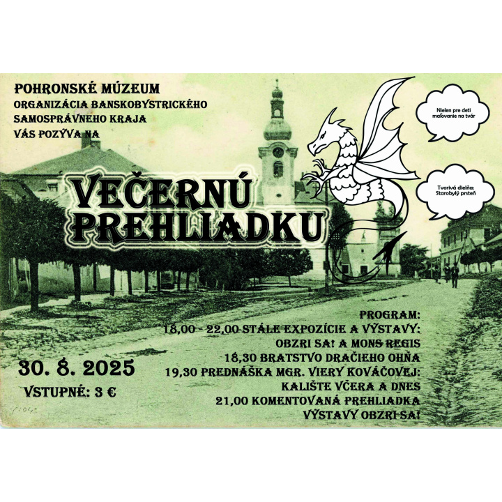 Večerná prehliadka múzea 30.08.2025